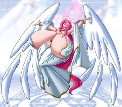 1girls angel angel_wings breasts busty curvy eyebrows eyelashes eyes female female_focus female_only hair hourglass_figure huge_breasts hyper hyper_breasts large_breasts legs light-skinned_male light_skin lips long_hair omni_erasis original original_character thick_legs thick_thighs voluptuous were wide_hips wings