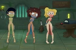 3girls amphibia anne_boonchuy barefoot belly belly_dancer black_hair blonde_hair breast_curtains brown_hair captured dark_hair dark_skin disney disney_channel dungeon embarrassed feet female female_only group handcuffed human light_hair loincloth marcy_wu master mouth multiple_girls nude outfit paddle pale_skin pelvic_curtain pigeon-toed poison_snacks pussy sasha_waybright sex_toy slave_training slavegirl slaves snacks straight_hair sybian taiwanese thai toes training transparent trio vibrator worried