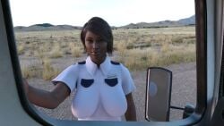 3d dark-skinned_futa dark_skin daz_studio dickgirl futanari muscular muscular_futa police police_uniform short_hair spodvohomg submissive submissive_pov tagme taker_pov video