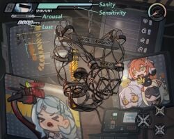 bondage bondage_gear dildo game_ui seed_(zenless_zone_zero) suspension_bondage zenless_zone_zero