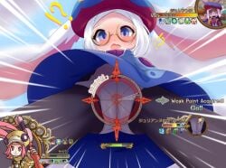 !? 12tailsonline 2girls ass between_legs black_fur blue_dress blue_eyes blue_sky blush blushing body_fur bow_panties cameltoe cloud dress english_text first_person_view from_below furry furry_female giantess gluteal_fold health_bar imminent_death japanese_text legs looking_at_viewer multiple_girls navel open_mouth panicking parted_bangs pattern_clothing pov rabbit_(12tailsonline) rabbit_ears rabbit_girl roomie.parn round_glasses see-through see-through_panties shocked shocked_expression short_hair sky spread_legs status_ailment status_effect target thighs turtleneck two-tone_fur two-tone_skin underwear upskirt user_interface very_long_ears video_games view_between_legs white_panties