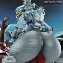 3d apex_legends big_ass big_butt ewr-115 facesitting girly huge_ass large_ass male_only pathfinder_(apex_legends) revenant_(apex_legends) robot thick_hips