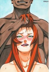 accurate_art_style ai_generated anime_coloring curvy female female_only manga_style mature mature_female milf naruto naruto_(series) naruto_shippuden pinup solo solo_female solo_focus stickyai terumi_mei