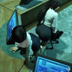 2girls 3d anorcorner big_ass big_breasts big_thighs breasts catfight crossover curvaceous curvy curvy_figure dice_(company) electronic_arts faith_connors female fight final_fantasy final_fantasy_vii hips huge_ass huge_breasts large_ass large_breasts light-skinned_female light_skin mature mature_female mirror's_edge mirror's_edge_catalyst office office_lady slim_waist square_enix thick thick_hips thick_legs thick_thighs thighs tifa_lockhart voluptuous waist wide_hips yuri