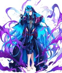 absurd_res alternate_costume anankos_(fire_emblem) artist_request aura azura_(fire_emblem) barefoot blue_hair blue_lips blue_lipstick blue_nail_polish blue_nails book breasts bubble bubbles corrupted corruption dress eye_color_change feet glowing_eyes magic makeup male/female male_in_female_body mommy nail_polish orange_eyes possessed possession princess queen red_eyes royalty simple_background slit_pupils smile tagme tiptoes toenail_polish uncle_and_niece uncle_and_niece_(lore) very_long_hair waifu water white_background