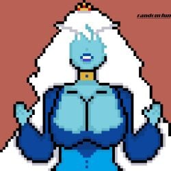 adventure_time big_boobs big_breasts fionna_and_cake gigantic_breasts ice_queen_(adventure_time) mature_female nsfw_version_available pixel_(artwork) pixel_art randomfun sfw sfw_version wide_hips
