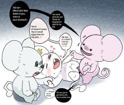 2026 96panda absurd_res anthro anthro_on_anthro anthro_penetrated anthro_penetrating anthro_penetrating_anthro balls betrayal bodily_fluids breed buckteeth chibi cuck cuckold ditto_(pokemon) drooling english_text eyes_closed female female_penetrated generation_1_pokemon generation_9_pokemon genital_fluids genitals gesture hand_gesture hand_holding hi_res humiliation looking_pleasured lying male male/female male_penetrating male_penetrating_female nintendo nude_male on_back open_mouth penetration penis penis_humiliation pokemon pokemon_(species) precum saliva sex shaking small_penis small_penis_humiliation speech_bubble tail tandemaus teeth text thumbs_down tongue tongue_out trembling vaginal vulva