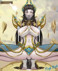 cum_inside mlbb mobile_legends mobile_legends:_bang_bang mouth_veil squatting