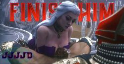 big_ass big_balls big_breasts big_penis cum cum_in_mouth jjjjd male/female monster_cock mortal_kombat mortal_kombat_11 shao_kahn sindel