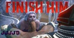 big_ass big_balls big_breasts big_penis cum cum_in_mouth jjjjd male/female monster_cock mortal_kombat mortal_kombat_11 shao_kahn sindel