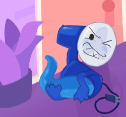 angry_face battle_for_dream_island bfdi big_penis blush fanny_(bfdi) huge_penis hyper_penis intersex looking_at_viewer object_shows osc penis solo tail tentacle_penis