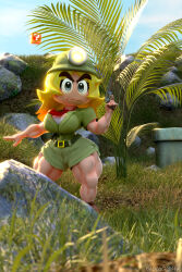 3d diag34k goombella huge_breasts muscular_female paper_mario super_mario_bros. thick_thighs