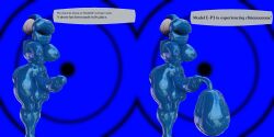 1futa 2_panel_comic 3d abstract_background atlus balls big_lips big_lips_no_eyes big_penis blender blender_(software) breasts condom_suit dialogue dld493v2 drone droneification elizabeth_(persona) english_text futanari huge_cock hyper_lips identity_death intersex large_breasts latex latex_transformation lip_expansion megami_tensei open_mouth orgasm_announcement penis persona persona_3 self_upload sex_doll sex_doll_transformation short_hair slavetex solo text text_box transformation white_hair