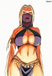 accurate_art_style ai_generated anime_coloring curvy female female_only manga_style mature mature_female milf naruto naruto_(series) naruto_shippuden pinup solo solo_female solo_focus stickyai tsunade_(naruto)