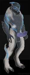 1male alien animal_genitalia balls erection essence_of_rapture genital_slit genitals hi_res male male_only mass_effect nude penis purple_penis slit solo standing turian video_games