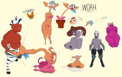 alpaca anthro anthrofied areolae bbw bikini blue_hair bovid bovid_humanoid breasts centaurworld ched_(centaurworld) deepthroat durpleton female female_penetrated female_pubic_hair finch gerenuk giraffid glendale_(centaurworld) horse horse_(centaurworld) humanoid kabrro male muscles oral orange_body penis penis_on_face penis_on_head pink_fur plant_girl pubic_hair purple_hair purple_skin red_skin speech_bubble taur text wammawink zebra zulius