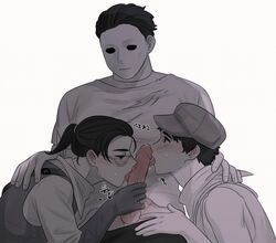 blowjob blush clone dead_by_daylight gay handjob jake_park male_only mask michael_myers