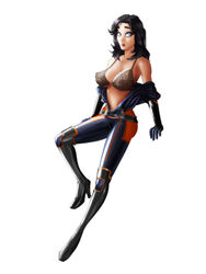 boots catsuit mass_effect miranda_lawson nonude raulovsky shiny tagme tight_clothes