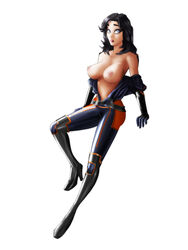 boots catsuit mass_effect miranda_lawson raulovsky shiny tagme tight_clothes