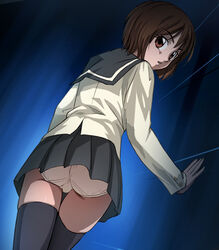 ass ghost_hunt haruyama mai_taniyama panties pantyshot photoshop school_uniform serafuku taniyama_mai thighhighs underwear zettai_ryouiki