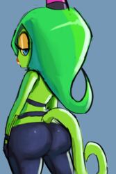 1girls 2d ass big_ass bubble_butt deadly_six female green_hair green_skin justdavefnd long_hair sega side_view sonic_(series) sonic_lost_world sonic_the_hedgehog_(series) video_games zeena zeti zeti_(species)