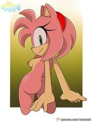 amy_rose ass pink_fur pink_hair sirenstudios solo sonic_(series)