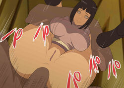 1boy 1boy1girl 1girls anal blunt_bangs bob_cut boots boruto:_naruto_next_generations bottomless breasts crying crying_with_eyes_open dark-skinned_male dark_skin duo duo_focus female female_focus footwear full_nelson full_nelson_anal head_out_of_frame huge_breasts hyuuga_hinata interracial large_breasts light-skinned_female looking_down male_with_female mature mature_female milf naruto naruto_(series) nier_(artist) no_panties out_of_frame partial_male penis purple_hair pussy raikage reverse_cowgirl_position rough rough_sex shiny shiny_hair shiny_skin skindentation smooth_penis straight sweater violet_eyes