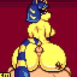 :< animal_crossing animated ankha ankha_(animal_crossing) annoyed anthro ass ass_focus back_view backboob backsack big_ass big_butt blue_eyes blue_fur blue_hair butt buttjob cat_ears cat_humanoid cat_tail catgirl countmoxi covered_buttjob cum cum_on_self cumshot egyptian egyptian_headdress excessive_cum eyeshadow felid feline felis female femdom frown fur furry gold grinding hair_ornament highres human_on_anthro looking_at_viewer looking_back male male/female mp4 music neko_touch_dx nintendo penis pixel_art pov simple_background sound sound_effects staring striped_fur striped_tail tail twerking_on_dick upscaled video year_request yellow_fur yellow_hair