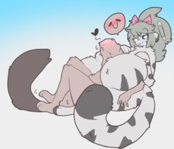 1boy 1girls animal_ears anthro anthro_on_anthro balls breasts caeleste female female_anthro femboy femboy_on_female fur heart hyper hyper_balls hyper_breasts hyper_penis jayde_(caeleste) male male/female male_anthro male_anthro/female_anthro penis tail terara_(cherrypretzel)