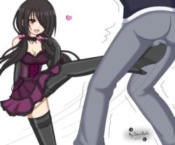 ballbusting balls cbt cock_and_ball_torture crotch_kick date_a_live femdom heels itsuka_shido mydarkballs raizen_high_school_uniform sadistic smile tokisaki_kurumi