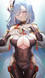 shenhe (genshin impact) from genshin impact by dega1028
