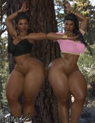 2girls 3d athletic athletic_female big_ass big_breasts bottom_heavy breasts brown-skinned_female brown_body brown_skin bubble_ass bubble_butt busty cleavage curvaceous curvy curvy_figure dark-skinned_female dark_skin daughter digital_media_(artwork) eyebrows eyelashes eyes female female_focus fit fit_female gigantic_ass hair hips hourglass_figure huge_breasts human indian large_ass large_breasts legs lips massive_ass mature mature_female milf mother mother_and_daughter mrmasskie original original_character original_characters priya_(mrmasskie) rani_(mrmasskie) thick thick_ass thick_legs thick_thighs thighs top_heavy upper_body voluptuous waist wide_hips