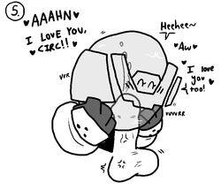 bahamutgreen circ_(halo) comic cum cum_inside halo_(series) heart moaning penis spartan_(halo) text