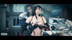 1girls 3d 3d_(artwork) animated areola areolae bbafterdark100 big_breasts black_hair breast_fondling breasts closed_eyes delalicious3 exposed_breasts exposed_midriff female final_fantasy final_fantasy_vii final_fantasy_vii_remake fondling_breast from_behind holding_hand large_breasts male male/female moaning moaning_in_pleasure mp4 music navel nipples open_eyes pleasure_face sephiroth shirt_up sound sound_effects straight tagme tifa_lockhart video voice_acted wanksy white_hair