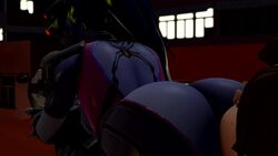 2girls 3d animated ass ass_eating ass_focus ass_shake ass_worship big_ass big_breasts blizzard_entertainment blue_skin bubble_butt exposed_ass facesitting fart fetishtrash overwatch short_playtime sound source_filmmaker tagme tracer video voice_acted widowmaker yuri