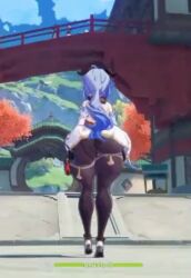 alternate_ass_size alternate_breast_size animated big_ass big_breasts big_butt dotolie3d game_mod ganyu_(genshin_impact) genshin_impact huge_ass huge_breasts thick_ass thick_thighs video wide_hips