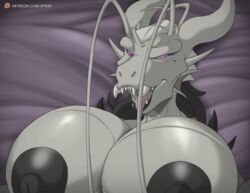 animated big_breasts big_nipples breasts breeder_queen dragon fur furry insects monster oc sex tagme violet_eyes xpray