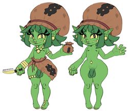 1boy balls femboy goblin goblin_femboy goblin_male male_only monster_boy penis shortstack solo solo_male zeeman