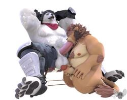 3d animated anthro balls barazoku bear biceps connivingrat erection feline fellatio fortnite furry gay lion male male/male male_only mammal masturbation mp4 musclegut muscles muscular muscular_male nipples nude oral oral_penetration oral_sex overweight partially_clothed pecs penis polar_bear polar_patroller_(fortnite) ross_(rossciaco) sound topless ursid video video_games