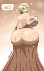 1girls absurd_res ass ass_in_dress big_ass big_breasts billie_eilish blonde_hair breasts celebrity dress eye_contact female female_only half-closed_eyes high_resolution huge_breasts hyper hyper_ass hyper_breasts large_breasts looking_at_viewer looking_back real_person richdraw short_hair skirt solo speech_bubble standing text tight_clothing tight_dress tight_fit voluptuous wide_hips