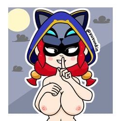 brawl_stars cat_burglar_jessie jessie_(brawl_stars) pov pov_eye_contact tagme xuxunkin_(artist)