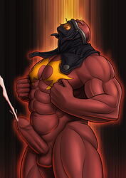 1boy astaroth_(soul_calibur) bara humanoid male male_only muscle muscles solo soul_calibur tagme