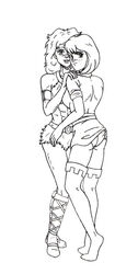 2girls ass_grab diana_the_acrobat dungeons_and_dragons dungeons_and_dragons_(cartoon) female female_only line_art multiple_girls sheila_the_thief uncensored yuri