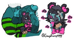 1boy 2futas anthro christomwow fortnite snuggs_(fortnite) spooky_team_leader