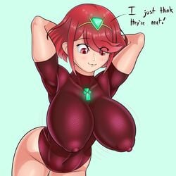 1girls big_breasts breasts female large_breasts pyra sleepiitreat solo thick_thighs wide_hips xenoblade_chronicles_2