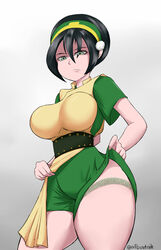 toph bei fong from avatar the last airbender by allbeatnik