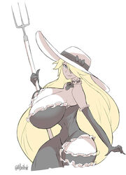 allbeatnik big_breasts big_hat staff vampire witch