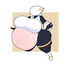 1girls alyaska2201 anthro artificer_(risk_of_rain) ass belly big_ass big_breasts black_body black_clothing black_skin border breasts brown_body clothes clothing colored_skin covered_face covered_nipples curvy digital_media_(artwork) faceless female female_humanoid full_body hi_res huge_ass huge_breasts humanoid humanoid_robot hyper hyper_pregnancy hyper_pregnant machine no_mouth outline outside_border pelvic_curtain plump pregnancy pregnant pregnant_female risk_of_rain robotdigital_drawing_(artwork) signature simple_background solo thick_thighs thighs white_body white_border white_clothing white_dress white_outline wide_hips