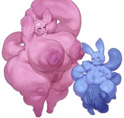 2025 absurd_res alien areola ass balls belly big_areola big_balls big_breasts big_butt big_nipples big_penis big_tail blue_balls blue_body blue_nipples blue_penis blue_skin blue_tail bodily_fluids breasts clothing colored curvy_figure digital_drawing_(artwork) digital_media_(artwork) duo female genitals glistening glistening_balls glistening_belly glistening_body glistening_genitalia glistening_penis glistening_skin hand_behind_back hand_behind_head hands_behind_head hi_res huge_areola huge_balls huge_breasts huge_butt huge_cock huge_nipples huge_tail huge_thighs humanoid_genitalia humanoid_penis hyper hyper_breasts hyper_genitalia hyper_penis hyper_thighs inverted_nipples long_tail looking_at_viewer male nipples nude overweight overweight_female penis pink_body pink_skin pink_tail pinup pose qvq1024 shaded short_stack simple_background solo sweat tail thick_thighs