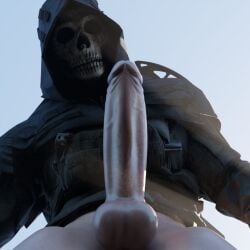ghost (modern warfare 2) from call of duty by crudo